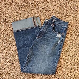 AE - Stretch High - Waisted Stovepipe Cuffed Jean